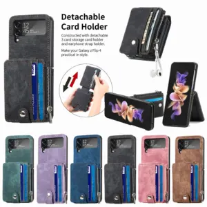 Galaxy Z Flip3 Vintage Zip Wallet Case product image