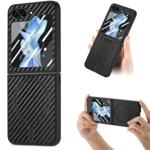 Galaxy Z Flip6 Fiber Texture Screen Protector Case with Screen Protector product image