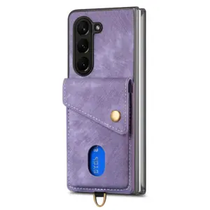 Galaxy Z Fold6 Vintage Lanyard Card Wallet Case product image
