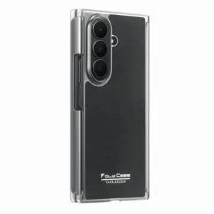 Galaxy Z TriFold Litchi Texture Kickstand Wallet Case product image