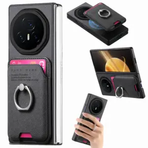 Honor Magic V3 Denim Texture Magnetic Ring Wallet Case product image