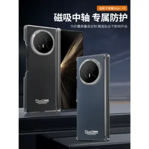 Honor Magic V5 Litchi Texture Magnetic Wallet Case product image