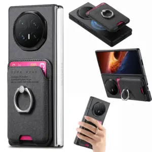 Honor Magic V6 Denim Texture Magnetic Ring Wallet Case product image