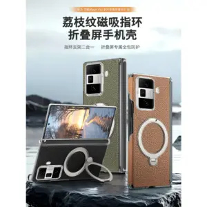 Honor Magic Vs Litchi Texture Magnetic Kickstand Wallet Case product image