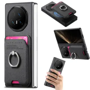 Huawei Mate X5 Denim Texture Magnetic Ring Wallet Case product image
