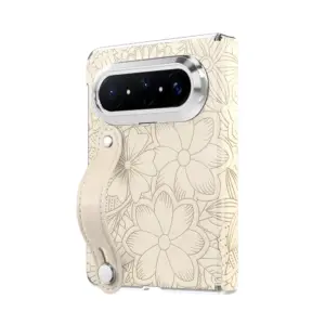 Huawei Pura X Max Wrist Strap Floral Case product image