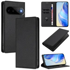 Google Pixel 11 Luxury Litchi Texture Wallet Case product image