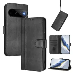 Google Pixel 11 Minimal Vintage Leather Folio Case product image
