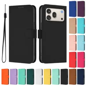 Honor 600 5G Matte Soft-Touch Leather Folio Case product image