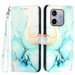 Honor 600 Lite Marble Leather Wallet Case product image