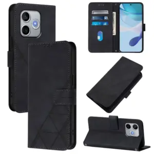 Honor 600 Lite Kickstand Leather Wallet Case product image