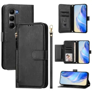 Infinix HOT 60 5G Multi-Card Zip Lanyard Wallet Case product image