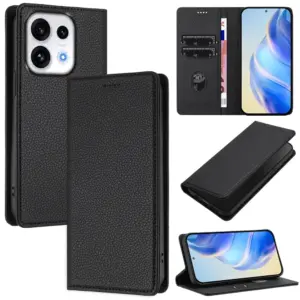 OPPO RENO 16 Luxury Litchi Texture Wallet Case product image