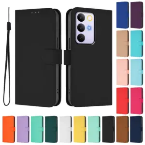 Realme C100 5G Matte Soft-Touch Leather Folio Case product image