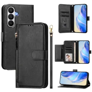 Samsung Galaxy S26 Multi-Card Zip Lanyard Wallet Case product image