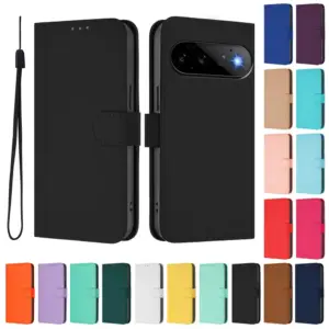 Google Pixel 11 Matte Soft-Touch Leather Folio Case product image