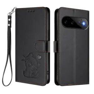 Google Pixel 11 Heart Cat Lanyard Wallet Case product image