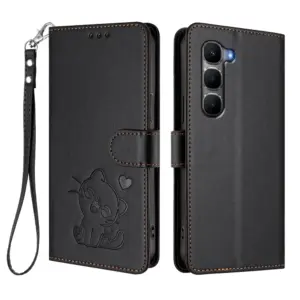 Infinix HOT 60 5G Heart Cat Lanyard Wallet Case product image