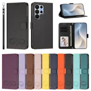 Samsung Galaxy S26 Ultra Happy Lanyard Wallet Case product image