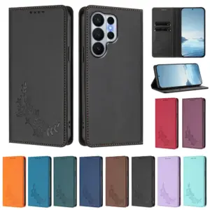 Samsung Galaxy S26 Ultra Magnetic Peony Wallet Case product image