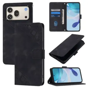 Honor 600 5G Matte Textured Leather Folio Case product image