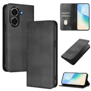 Honor X7E Vintage Magnetic Leather Wallet Case product image