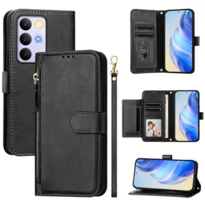Realme C100 5G Multi-Card Zip Lanyard Wallet Case product image