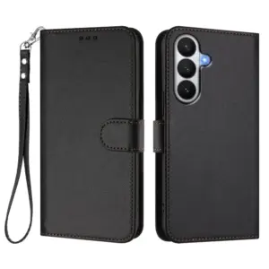 Samsung Galaxy S26 Textured Leather Wrist Strap Wallet Case product image