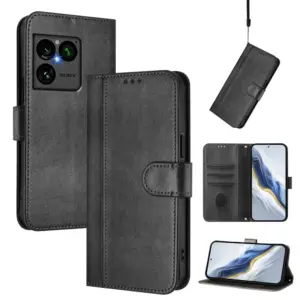 Sony Xperia 1 VIII Minimal Vintage Leather Folio Case product image