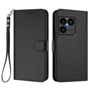 Sony Xperia 1 VIII Textured Leather Wrist Strap Wallet Case product image