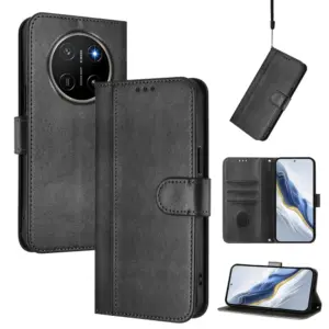 Honor X80 PRO MAX Minimal Vintage Leather Folio Case product image