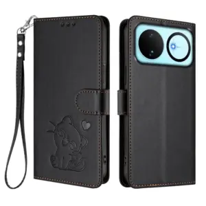Huawei NOVA 16 5G Heart Cat Lanyard Wallet Case product image