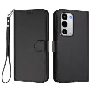 Realme C100 4G Textured Leather Wrist Strap Wallet Case product image