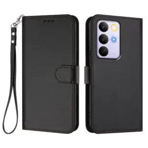 Realme C100 5G Textured Leather Wrist Strap Wallet Case product image