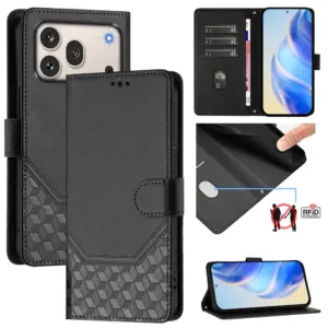 Honor 600 5G Honeycomb RFID Blocking Wallet Case product image