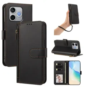 Honor 600 Lite Four-Card Zip Lanyard Wallet Case product image