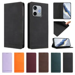 Honor 600 Lite Magnetic RFID Blocking Wallet Case product image
