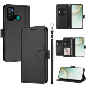 Infinix HOT 9 PLAY Textured Multi-Card Wallet Case product image
