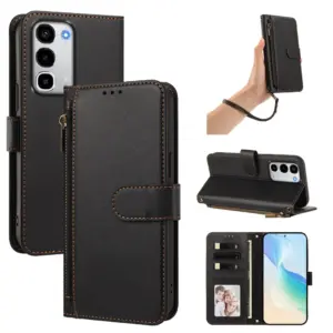 Realme C100 4G Four-Card Zip Lanyard Wallet Case product image