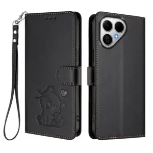 Tecno POVA 8 5G Heart Cat Lanyard Wallet Case product image
