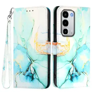 Realme C100 4G Marble Leather Wallet Case product image