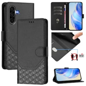Samsung Galaxy A18 Honeycomb RFID Blocking Wallet Case product image
