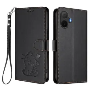 TCL K70 NxtPaper Heart Cat Lanyard Wallet Case product image