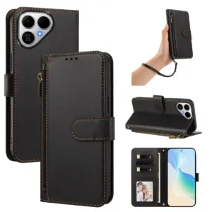 Tecno POVA 8 5G Four-Card Zip Lanyard Wallet Case product image