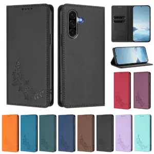 Samsung Galaxy A18 Magnetic Peony Wallet Case product image
