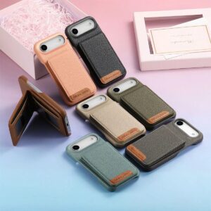 iPhone 17 Air Edge-Painted RFID Blocking Flip Folio Case product image