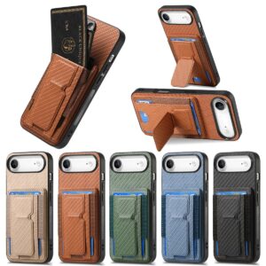 iPhone 17 Air Fiber Texture Wallet Kickstand Folding Wallet Case product image