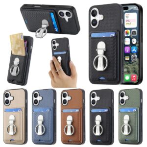 iPhone 17 Card Slot Ring Folding Wallet Case product image
