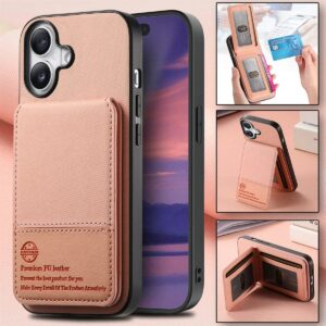iPhone 17 Diagonal Fabric Texture Card Slot Flip Patchwork Wallet Case product image