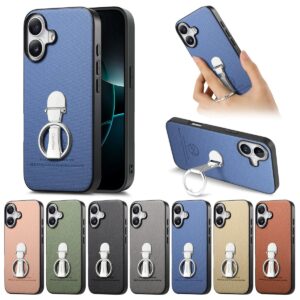 iPhone 17 Diagonal Fabric Texture Ring Folding Case product image